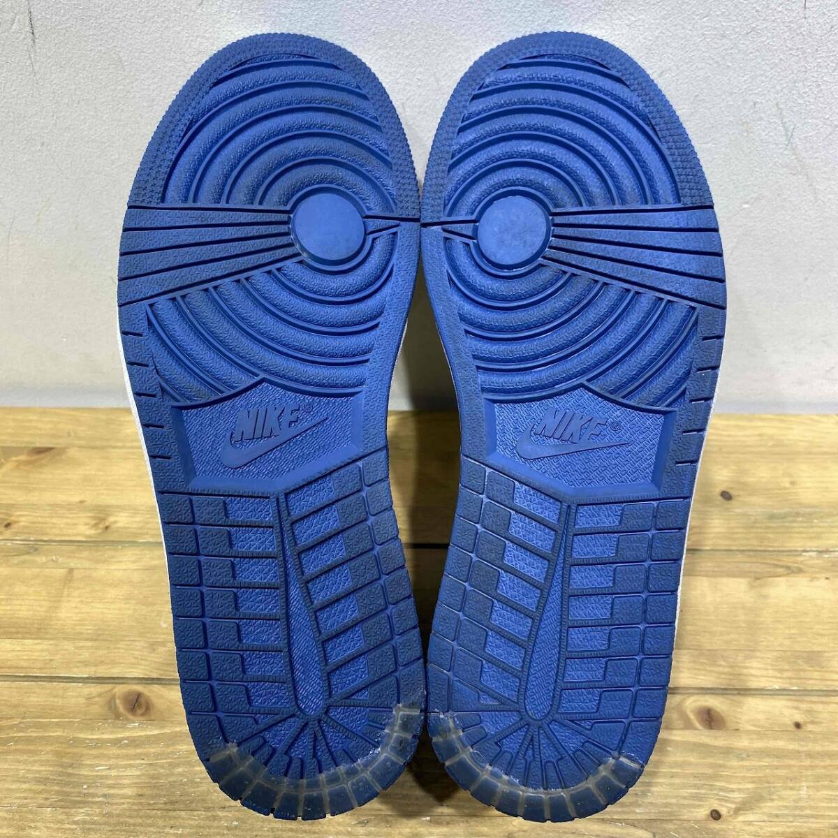 NIKE 2022 AIR JORDAN 1 RETRO HIGH OG DARK MARINA BLUE 27.5cm 555088-404 ナイキ エアジョーダン1 レトロ ハイ ダークマリーナブルー_画像5