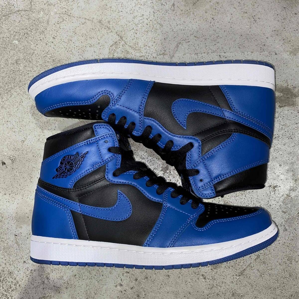 NIKE 2022 AIR JORDAN 1 RETRO HIGH OG DARK MARINA BLUE 27.5cm 555088-404 ナイキ エアジョーダン1 レトロ ハイ ダークマリーナブルー_画像4