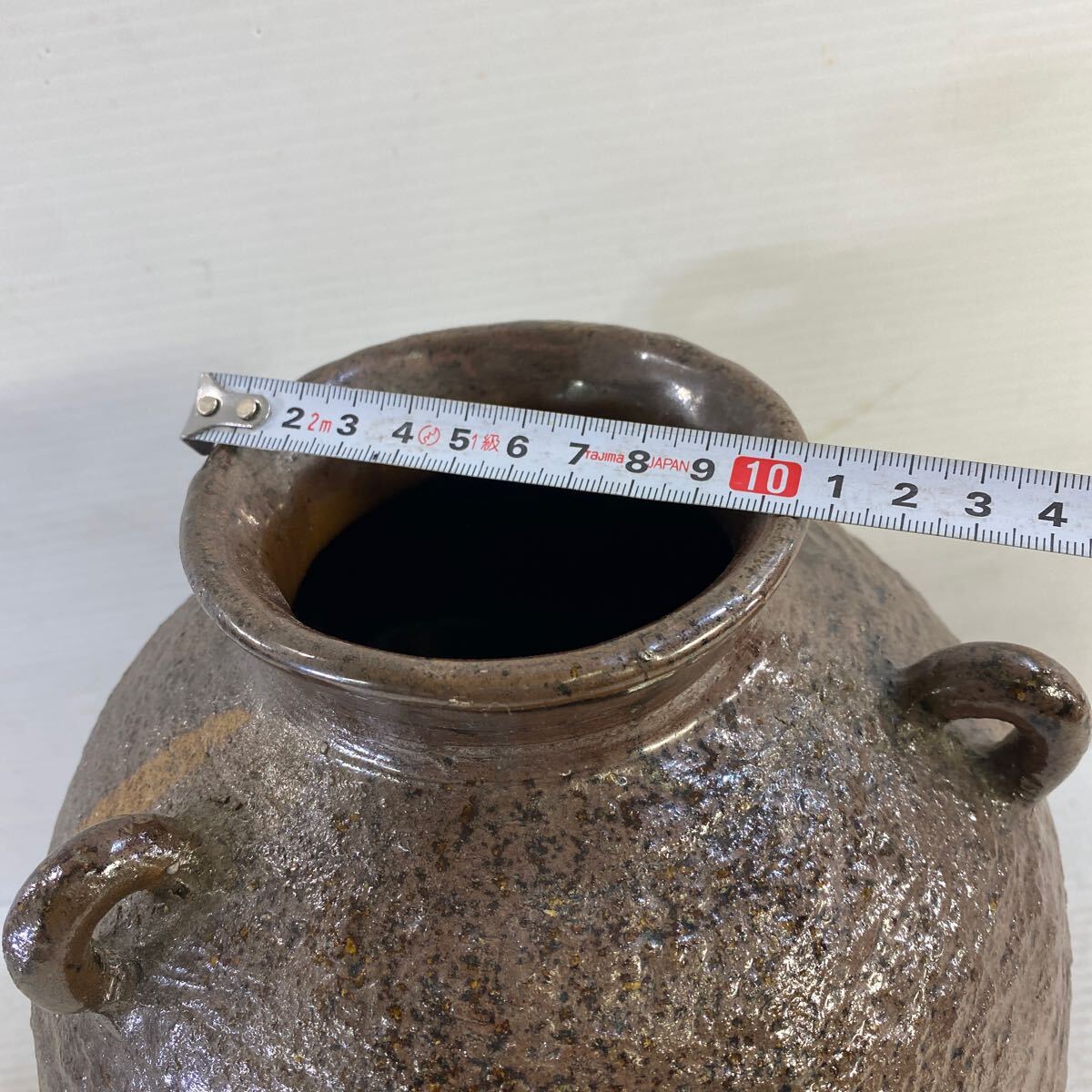 古い壺 壺 骨董品 花瓶 置物 時代物 古美術 薩摩焼？ レトロ