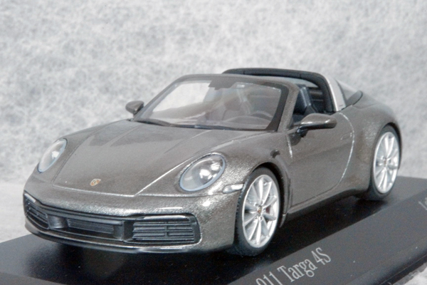 ● 1/43 ポルシェ 〓 911 ( 992 ) タルガ 4S / 2020年 アハート グレー メタリック 〓 PORSCHE MINICHAMPS