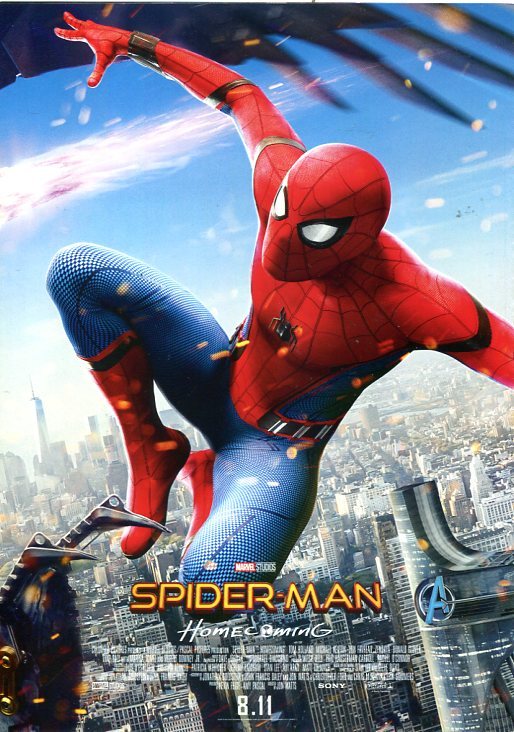 スパイダーマン ホームカミング パンフ＆チラシ★トム?ホランド マイケル?キートン ロバート?ダウニー?Jr. MARVEL パンフレット aoaoya
