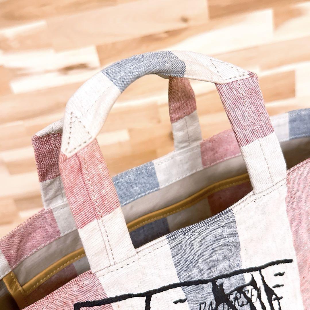 超稀少【ヴィヴィアンウエストウッド】スタンプ ストライプ トートバッグ 白×黒【HFby6PR】レディース・バッグ・春夏・秋冬【7ZL8】_画像8