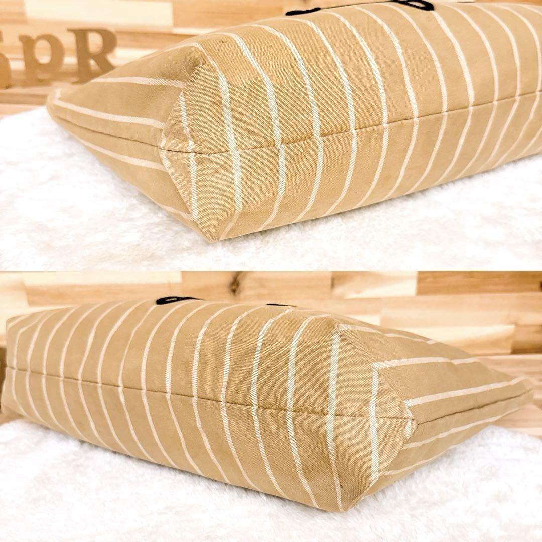 【ヴィヴィアンウエストウッド】オーブ ロゴ ストライプ トートバッグ ベージュ【HFby6PR】レディース・バッグ・春夏・秋冬【6GD6】_画像7