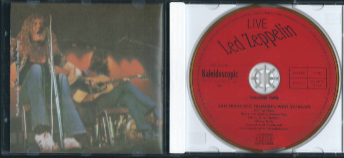 LED ZEPPELIN / San Francisco (Live at Fillmore's West 27/04/1969) KMCD3/KMCD4 EU盤 2CD セット レッド・ツェッペリン 4枚同梱発送可能_画像6
