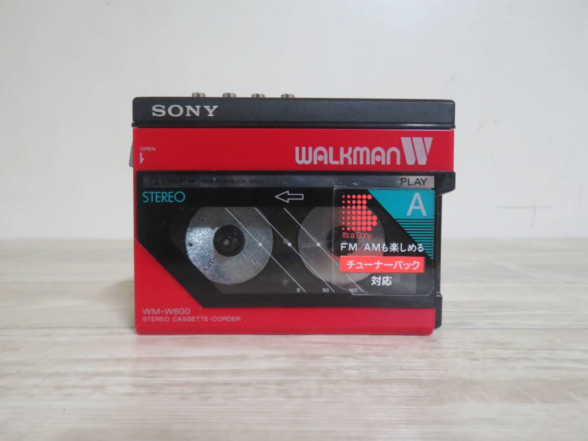 稀少! 美品 SONY WM-W800 WALKMAN ウォークマン ポータブルカセットプレーヤー 室內(nèi)保管品 非喫煙環(huán)境です 