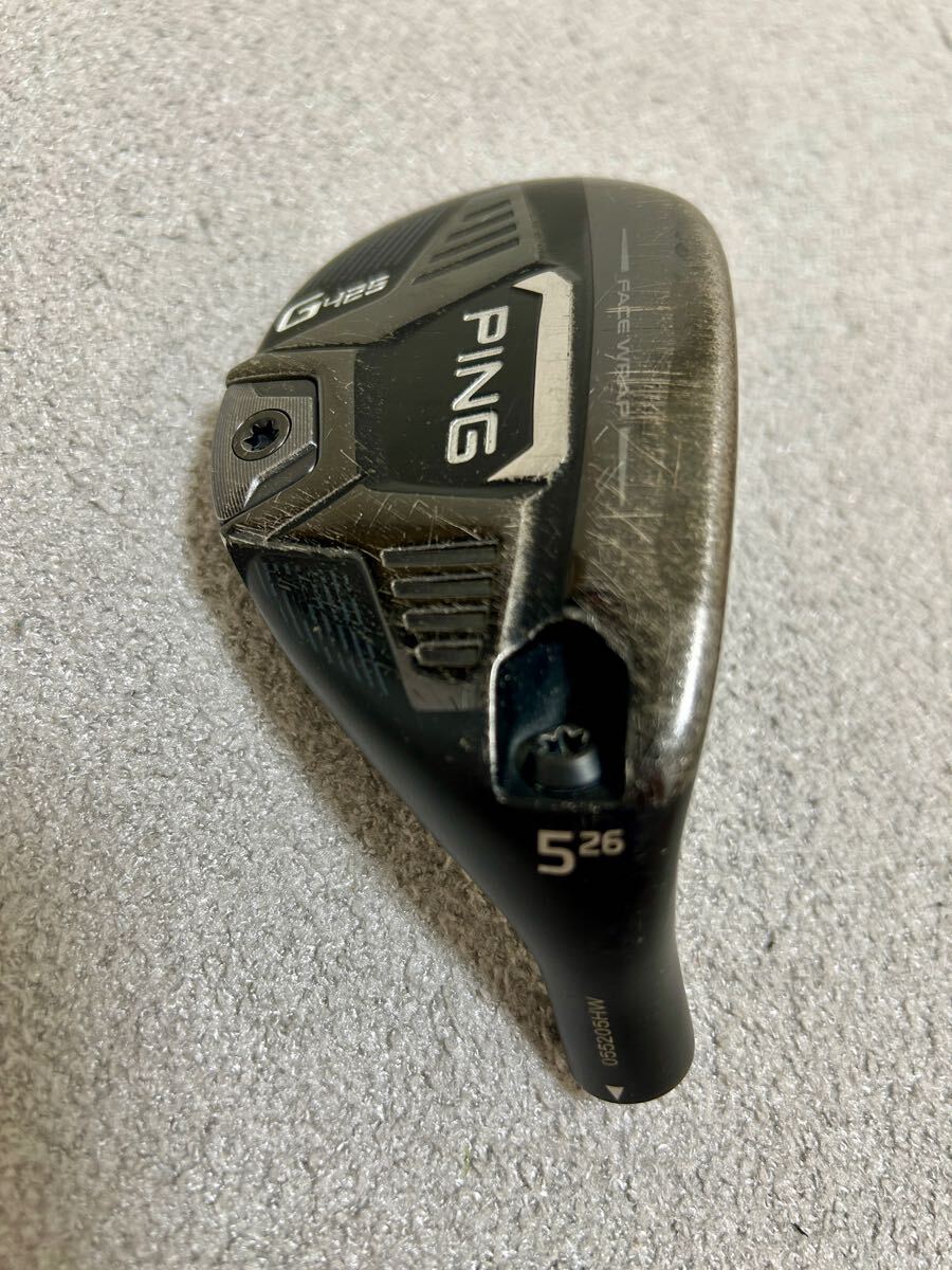 PING G425 5番ユーティリティ(ハイブリッド)ヘッドのみ 26° ピン PING G425ハイブリッド(ユーティリティ)ヘッド単品 5番