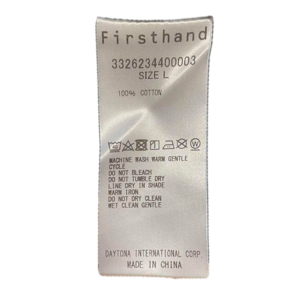 Firsthand print TEE コットンUSA プリントTシャツ L_画像4