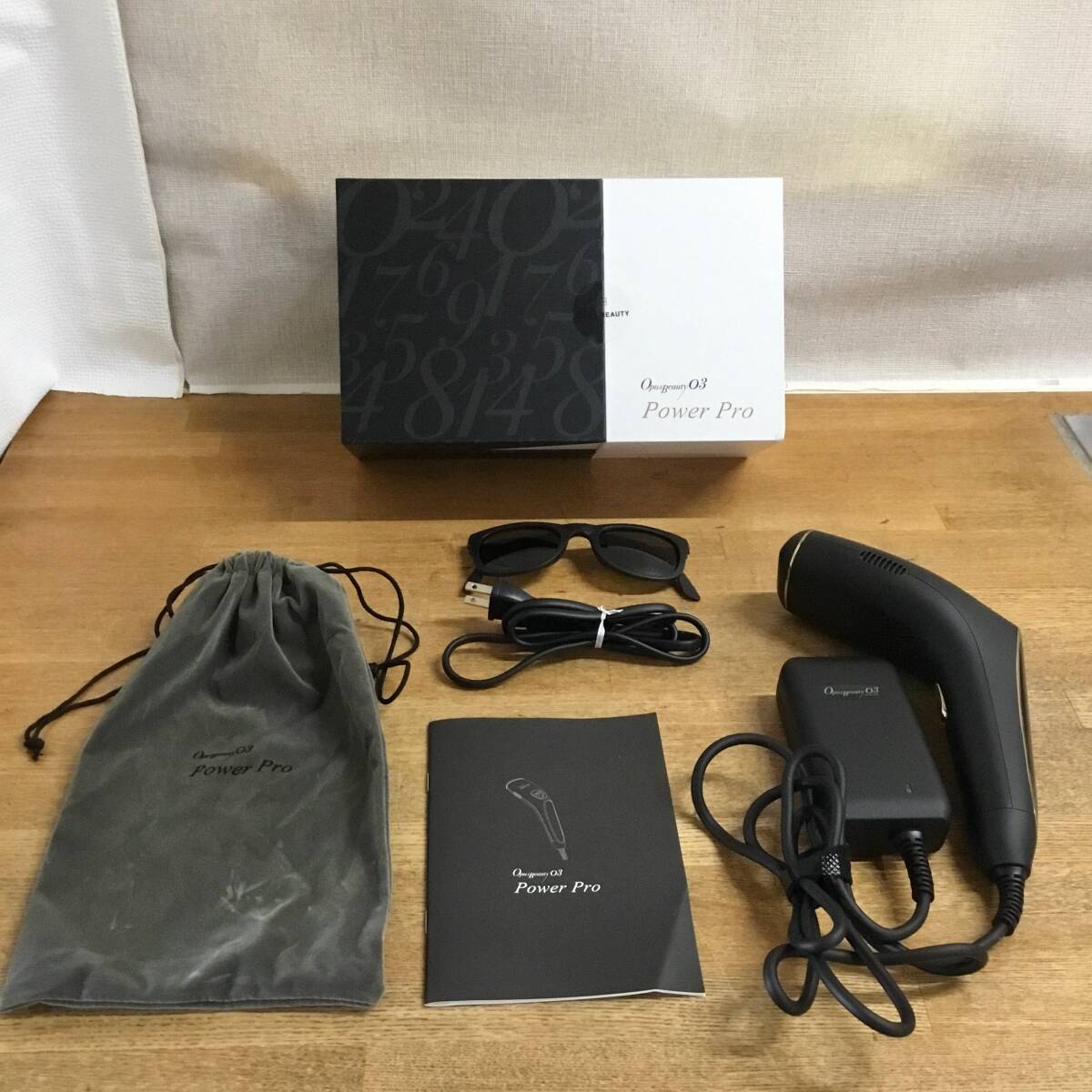 OPUS BEAUTY オーパス ビューティ 03 Power Pro ブラック 家庭用 光脫毛器 OBPP03BK フラッシュ式 ハイエンドモデル 通電確認(rèn)済み 中古品