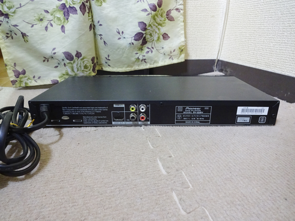 パイオニア　　DVDプレイヤー　 DV-3030V　リモコン付　動(dòng)作品 