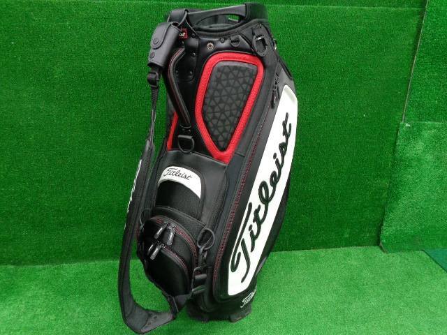 GK豊田▼ 646 【中古】タイトリスト■3點(diǎn)式キャディバッグ■TB7SF9■カートキャディバッグ■ブラック×ホワイト■オススメ?