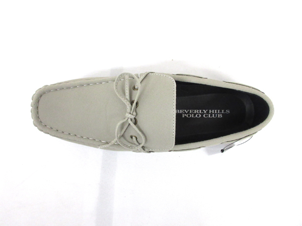 送料300円(稅込)■yb347■メンズ ビバリーヒルズ?ポロクラブ ドライビングシューズ 27cm グレー【シンオク】