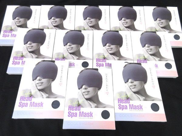 送料300円(稅込)■sd002■SPICE OF LIFE 繰り返し使える溫冷リフレッシュヘッドスパマスク グレー 12點(diǎn)【シンオク】