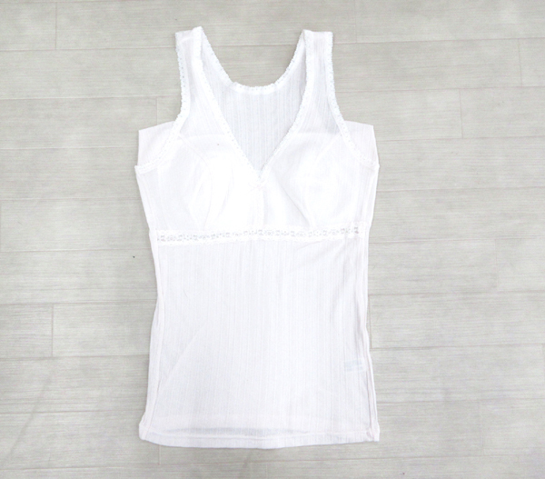 送料300円(稅込)■zo964■レディース 清光 肌著 ラン型インナーシャツ L 日本制 5點【シンオク】