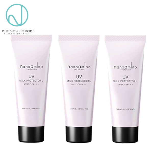 送料300円(稅込)■ur345■ニューウェイジャパン ナノアミノ 日やけ止め?日中用美容液 3點【シンオク】