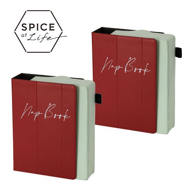 送料300円(稅込)■sd008■スパイス Nap Book 立てて置ける仮眠まくら レッド 2點【シンオク】