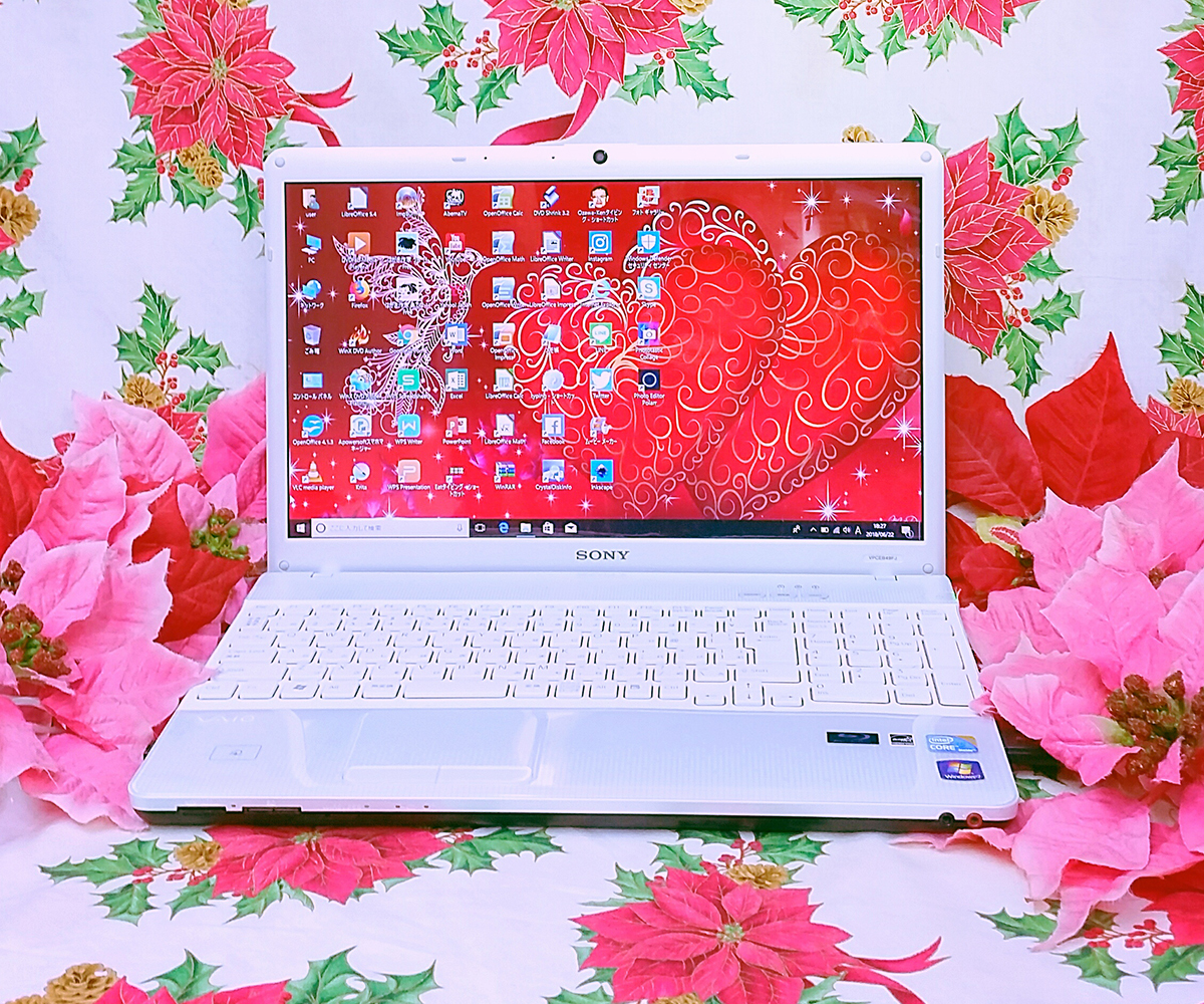 大人気キラキラVAIO/WIN11/2世代Core-i5/ZOOM/ブルーレイ