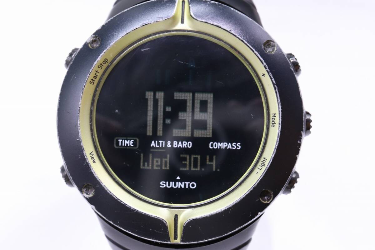 【W(wǎng)237-72】動作品 電池交換済 SUUNTO CORE スント コア 75周年記念 デジタル 腕時計 ラバーベルト メンズ【送料全國一律230円】