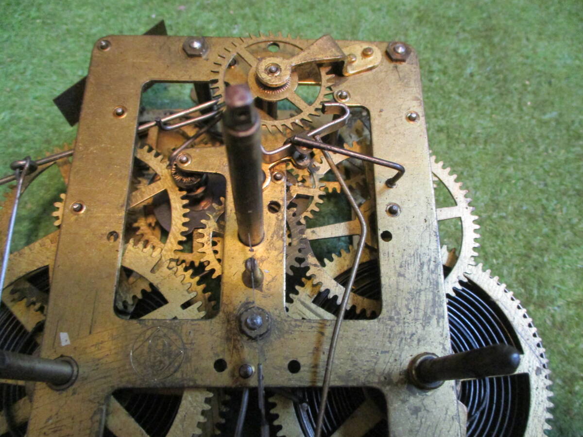 柱時(shí)計(jì)の部品　本體?ゼンマイ時(shí)計(jì)?アンティーク雑貨