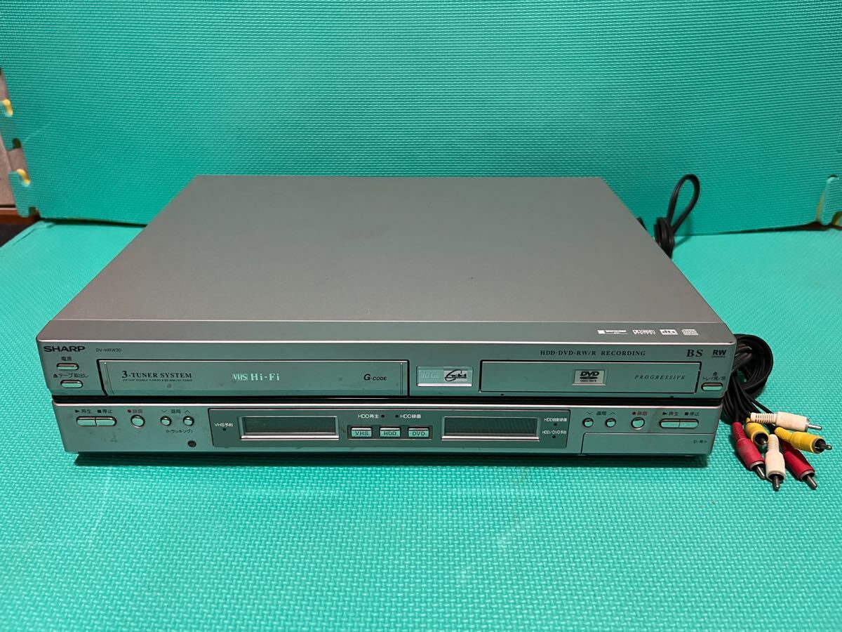 SHARP DV-HRW30 DVDレコーダー VHS再生 HDD DVD ビデオ 一体型 SHARP DV-HRW30 DVDレコーダー VHS再生 HDD DVD ビデオ 一体型