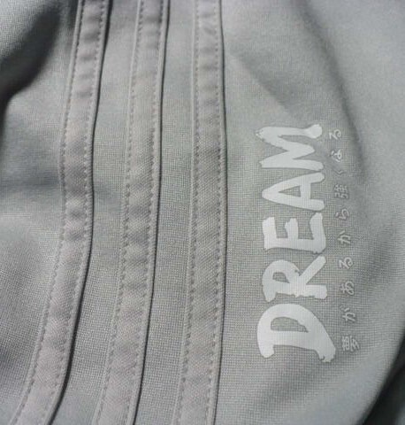 adidas【アディダスジャパン(株)】製日本代表2017?ー2018CONDIVO18DREAMプリント入りウォームトップ1(上のみ)L ストーン 支給品?_画像5