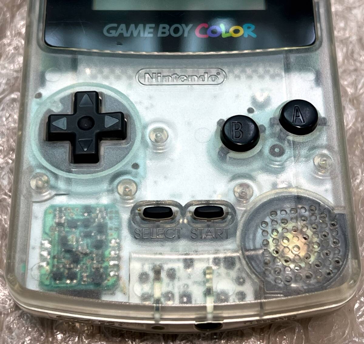 動作確認済み〉GB GBC ゲームボーイカラー 本体 クリア CGB-001