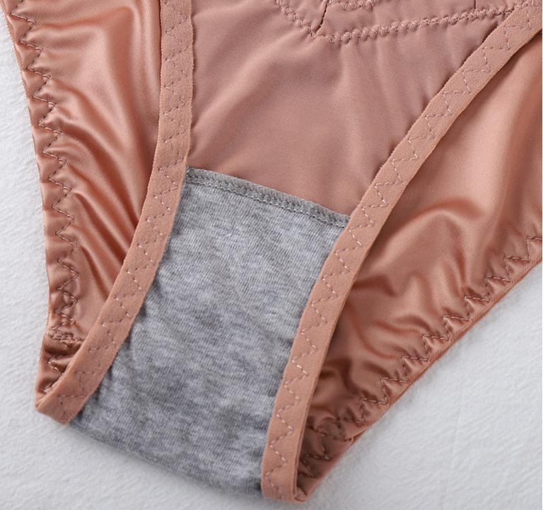 159M(PK)サテン 光沢 パンティー アイス シルク 高級 モチーフ 艶々 セクシー ショーツ ランジェリー コスチューム 人妻 秘書 誘惑