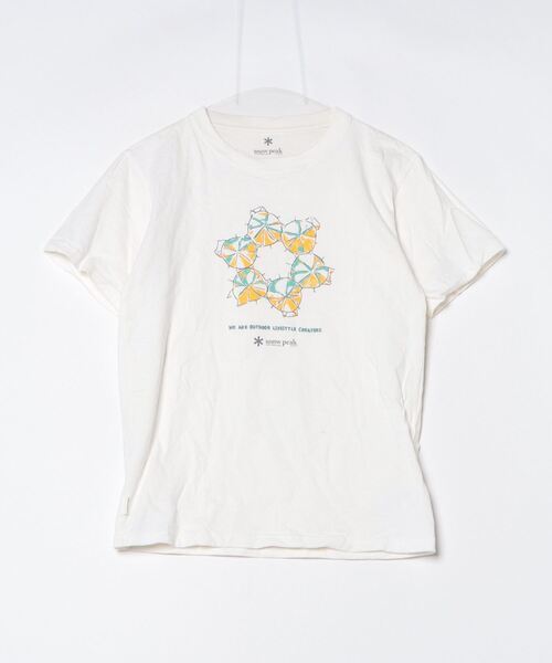「Snow Peak」 半袖Tシャツ S ブルー レディース