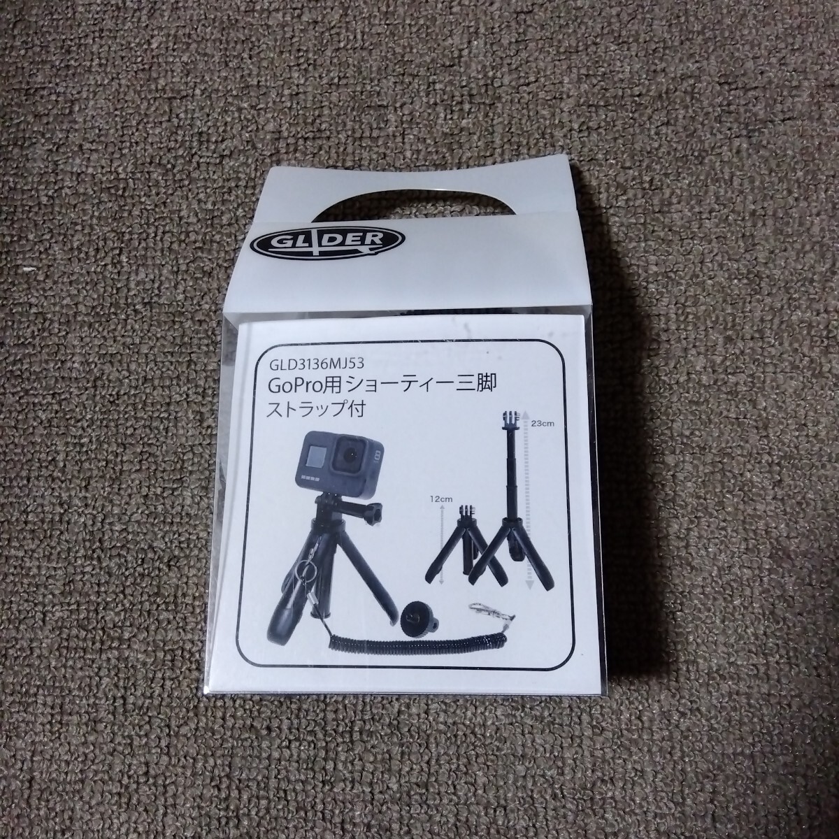 【新品未開(kāi)封】GLIDER グライダー GoPro (ゴープロ) 用アクセサリー ショーティー 三腳 ストラップ付 ミニ三腳 自撮り棒 セルフィー