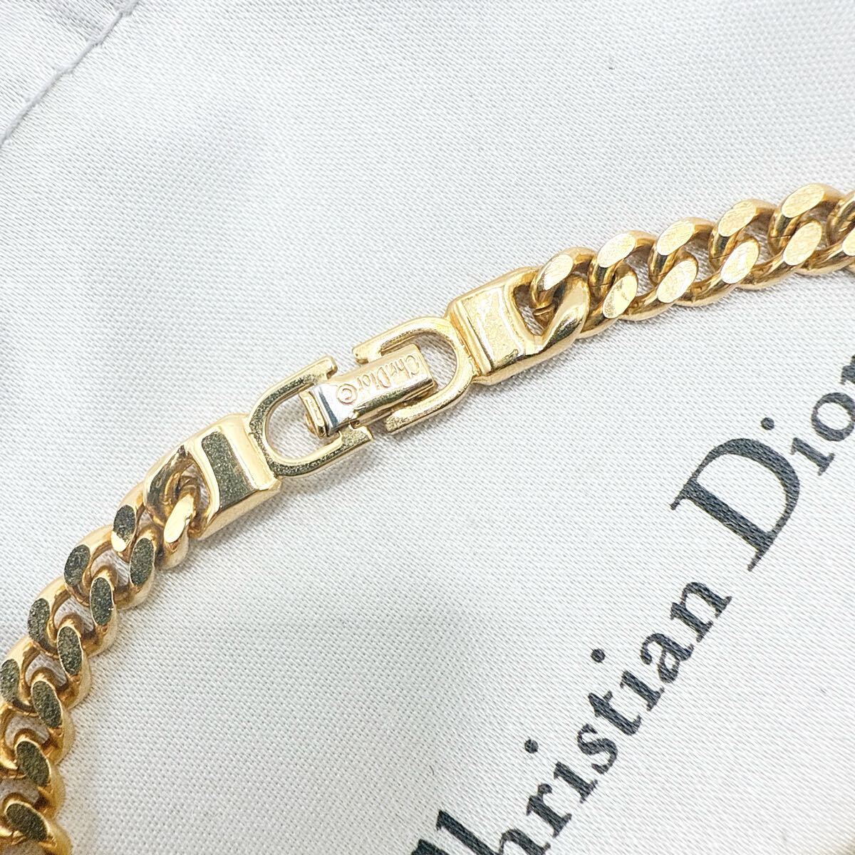 2561-2　【Germany制】　Dior　ブレスレット　バングル　CD　希少　アクセサリー　ディオール　金　ゴールド