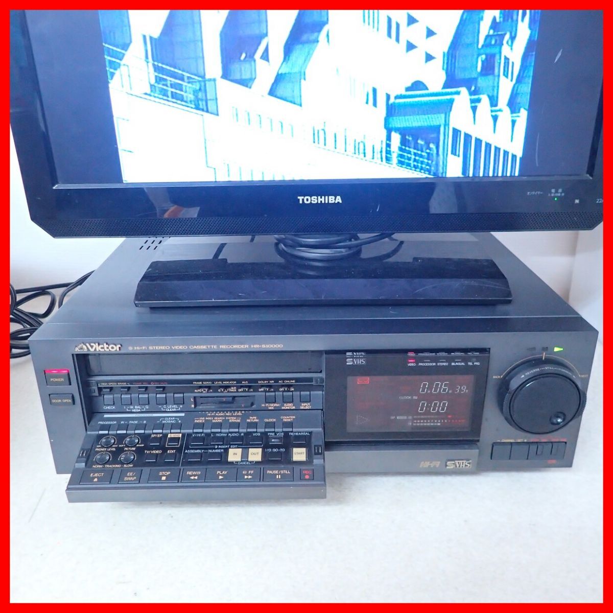 Victor ビデオカセッター HR-S10000 リモコン取説付き ビクター 現(xiàn)狀品【40