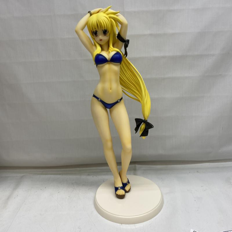 【中古】グッドスマイルカンパニー 魔法少女リリカルなのは フェイト・T・ハラオウン 水着ver 1/4 開封・箱日焼け・支柱パーツ欠品の画像5