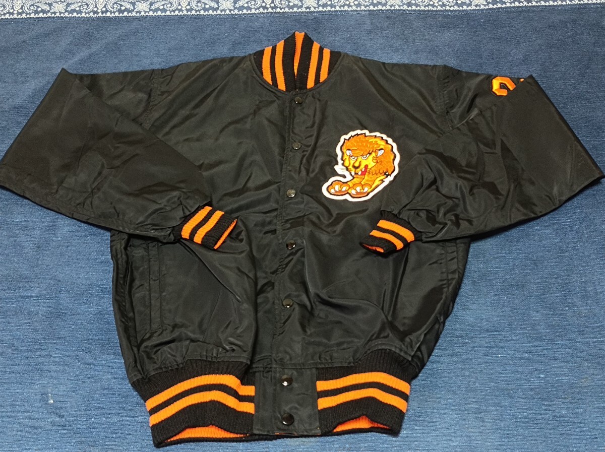 実使用　西鉄ライオンズ　ジャンパー　支給品　スタジャン　西武ライオンズ