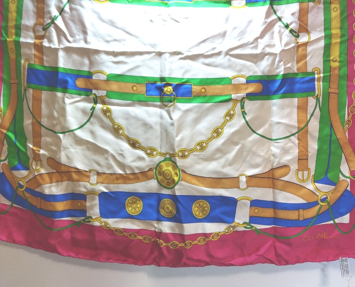 【100サイズ段ボールに山盛り】スカーフまとめ②　大量セット　セリーヌスカーフ2枚あり　送料1,400円_0ID_C0416-I017