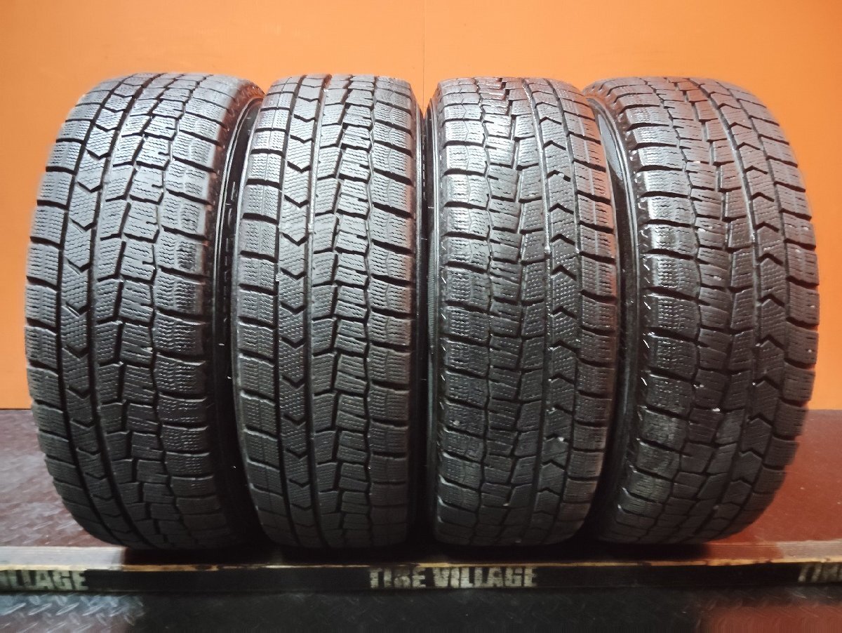【DUNLOP WM02 185/60R15】スタッドレス【ホンダ 純正鉄ホイール 15インチ 6J4HPCD100+50】22年制 バリ溝 フィット シャトル　(KTM414)
