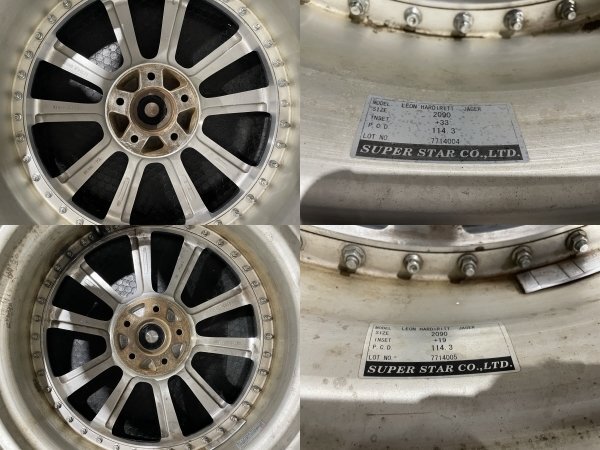 SUPER STAR LEONHARDIRITT Jager スーパースター レオンハルト イェーガー 20インチ 4本 9J5HPCD114.3+33/+19 アルファード等 (MHZ205)_画像10