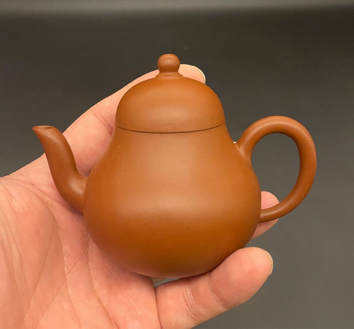 紫砂茶壺 朱泥 急須茶器 在銘 煎茶道具