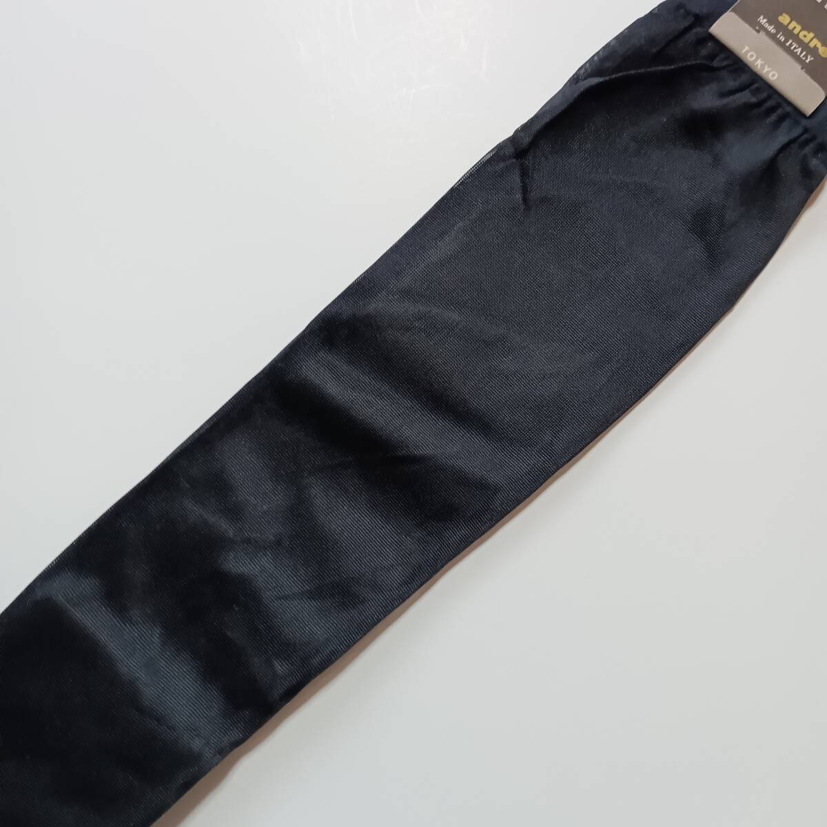 昭和レトロ メンズハイソックス 25cm 黒 48cm丈☆ナイロン100％ シースルー 