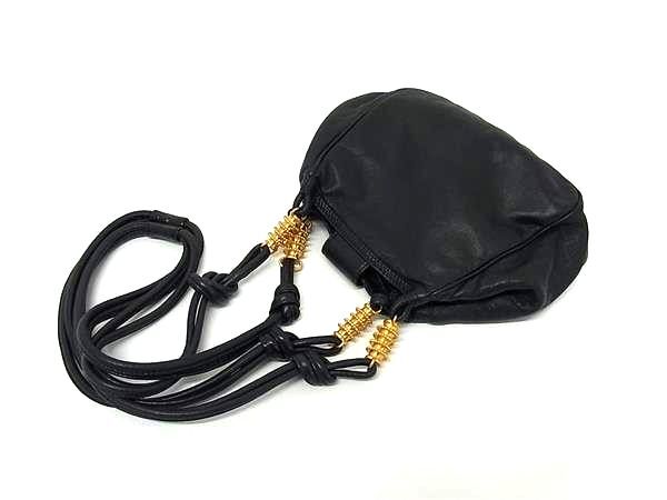 1円 ■美品■ LOEWE ロエベ ナッパレザー トートバッグ ショルダーバッグ 肩掛け レディース ネイビー系 FK8546