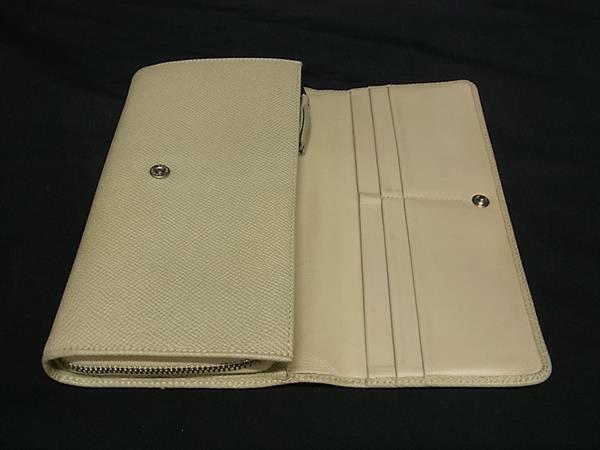 1円 LOEWE ロエベ アナグラム レザー 二つ折り 長(zhǎng)財(cái)布 ウォレット 札入れ 小銭入れ レディース ベージュ系 FL5111