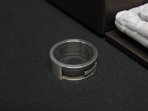 1円 ■美品■ GUCCI グッチ 311 4780D ブランデッドG SV925 リング 指輪 アクセサリー 表記サイズ 12 (約11號(hào)) シルバー系 BN3036