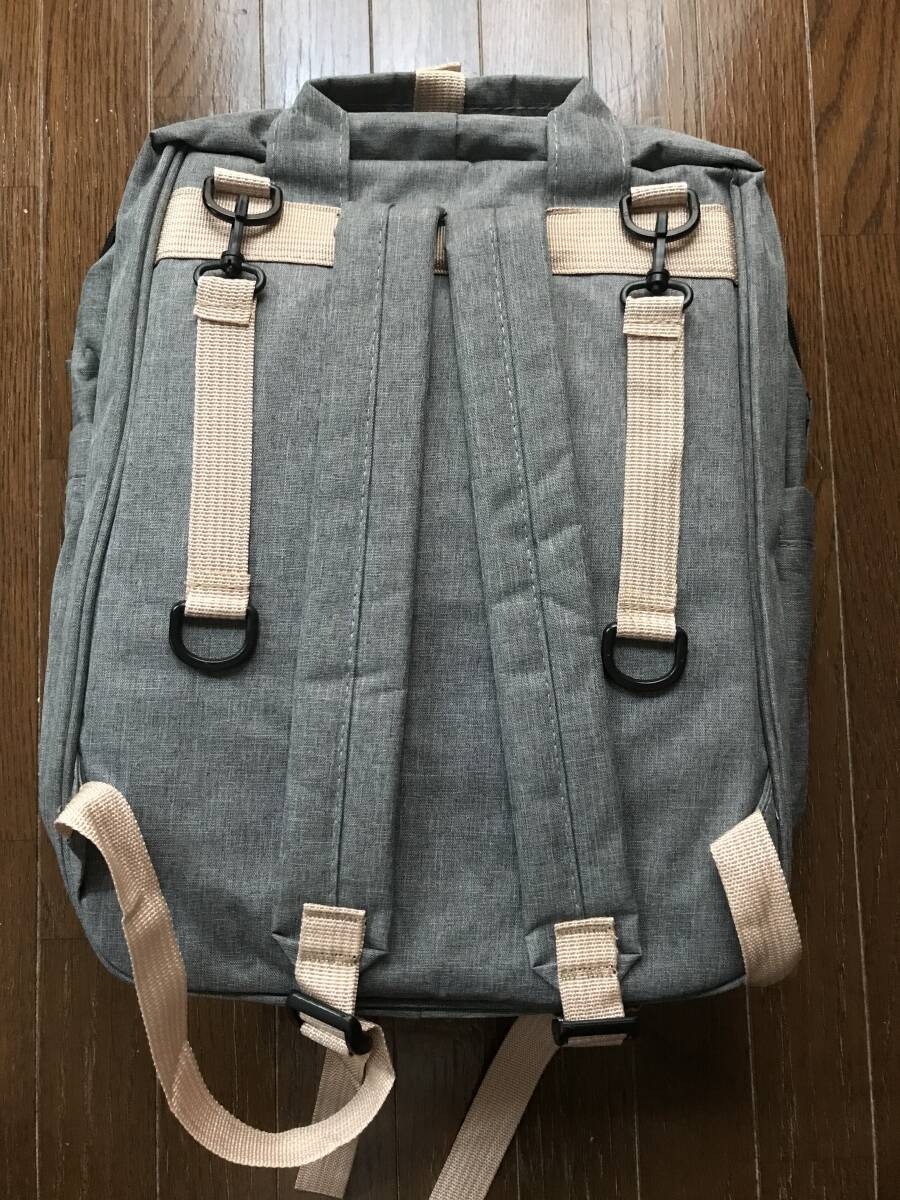 ☆乳児用ベッド付きバッグ El Camino Health エルカミーノ マザーズバッグ リュック 保溫保冷ポケット USBポート付 ベビー 赤ちゃん 行楽に