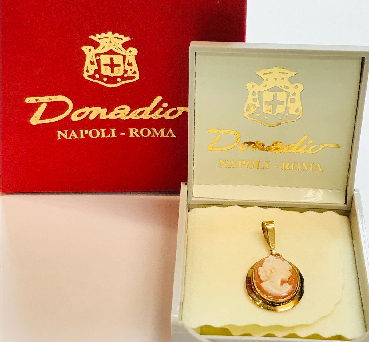 ※美品※ Donadio カメオブローチ k14 Donadio カメオ ブローチの値段と価格推移は?|3件の売買データ