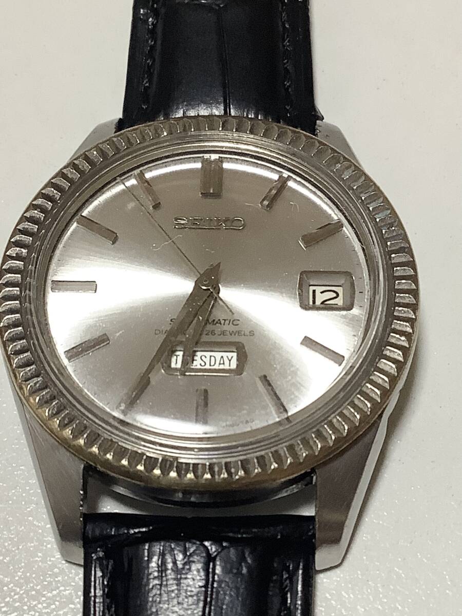 12044) セイコーマチックウィークデータ 美品 稼働品_画像4