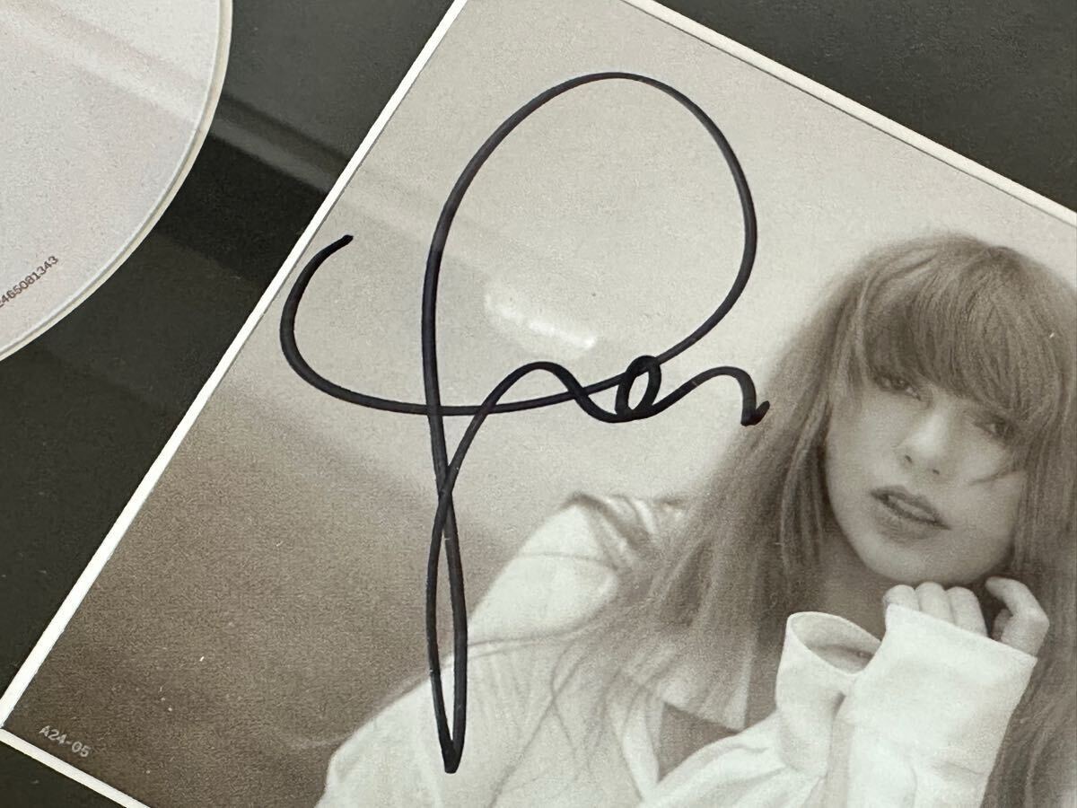 テイラースウィフト US限定 サイン付 TTPD CD Taylor Swift 値下 額入 テイラースウィフト USオフィシャル限定 超希少 本人