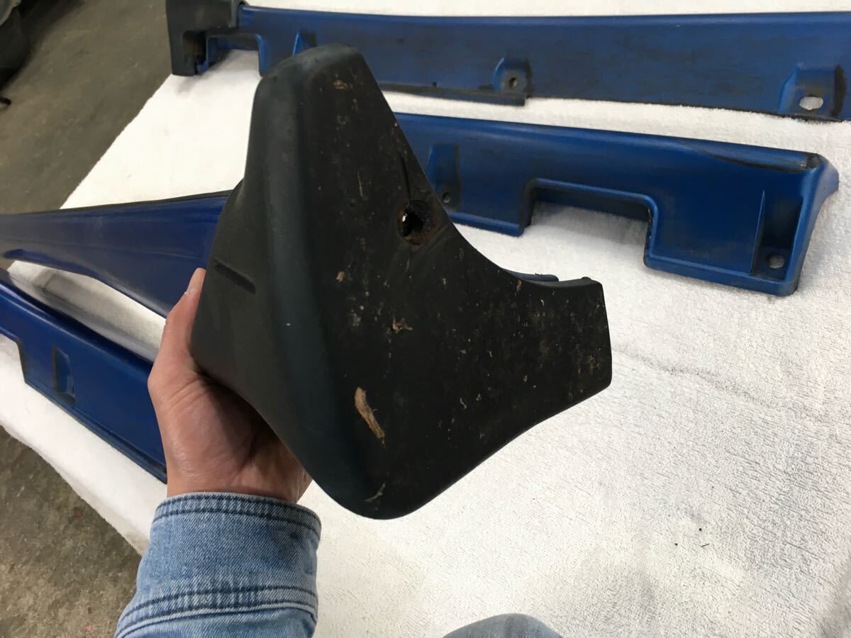 GF8 インプレッサ ワゴン WRX STi ver.6 后期 純正OP オプション エアロスプラッシュ サイドステップ マッドガード GC8 EJ20 JDM SUBARU