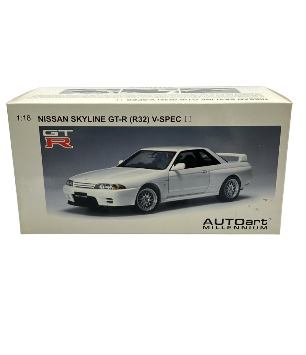 美品 ミニカー 日産 スカイライン GT-R (R34) Vスペック II オートアート 乗用車