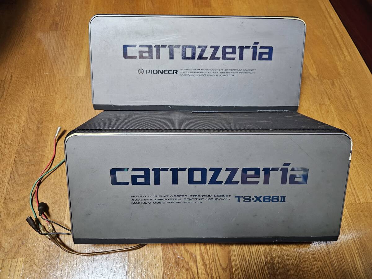 當(dāng)時物 PIONEER TS-X66 II パイオニア カースピーカー ロンサムカーボーイ 街道レーサー 舊車 カーオーディオ カロッツェリア 昭和レトロ