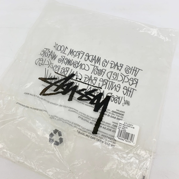 STUSSY Stock Logo T-SHIRTS Tシャツ 長袖 カットソー ロンT 美品 ロゴプリント タグ付き 袋付き メンズ ステューシー トップス DM12344■