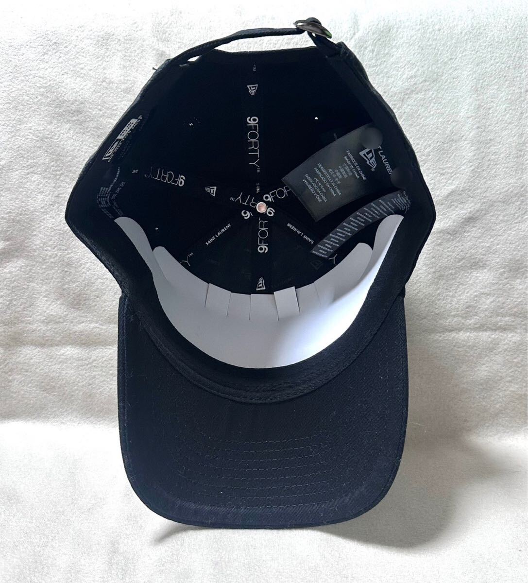Saint Laurent ×New ERAコラボ キャップ ブラック 帽子 黒 サン