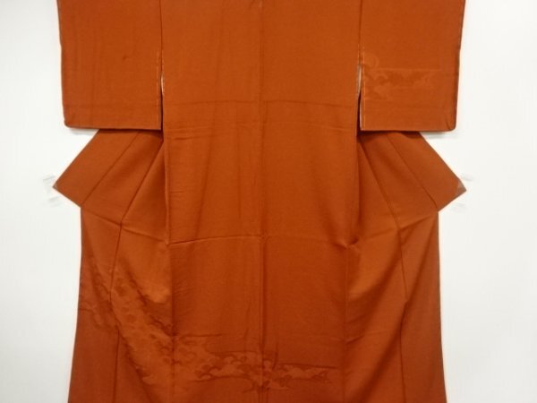 ys7383448; 宗sou ヱ霞に青海波模様織出し一ツ紋付け下げ色無(wú)地著物【著】